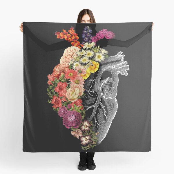 Flower Heart Spring Scarf