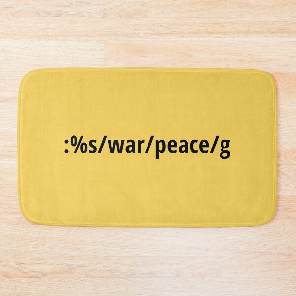 Item preview, Replace War with Peace - Pacifist vi/Vim Geek - Black Text designed and sold by geeksta.