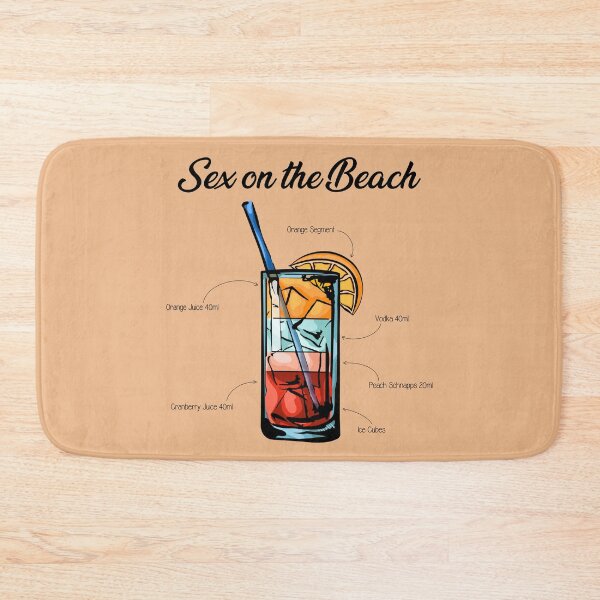 Item preview, Sex On The Beach Cocktail Recipe designed and sold by HuckleberryArts.