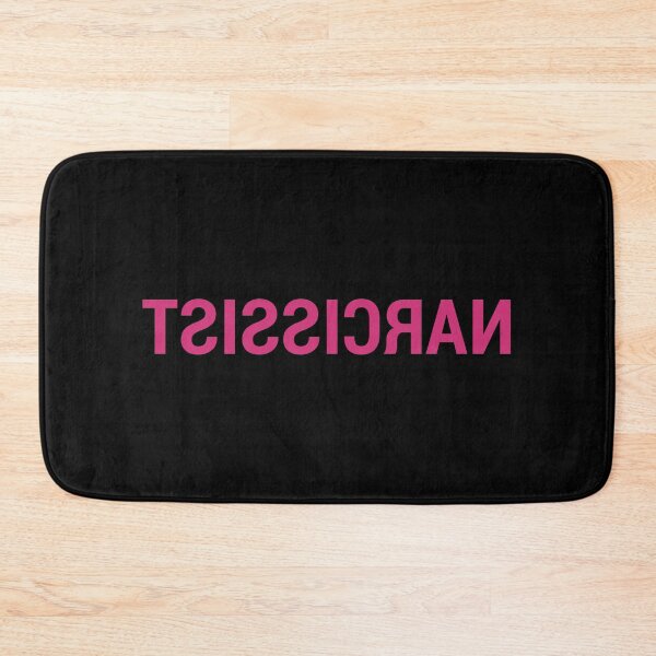 Item preview, Narcissist Mirrored Pink Text - Funny Self-Mockery Design designed and sold by geeksta.