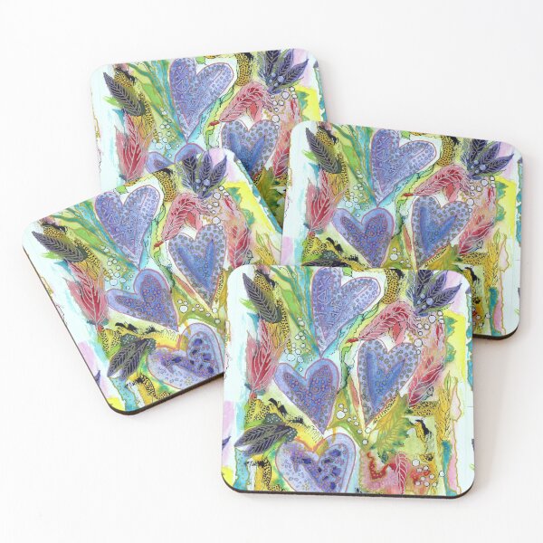 Item preview, Hearts and Feathers designed and sold by Sandi Pike Foundas.