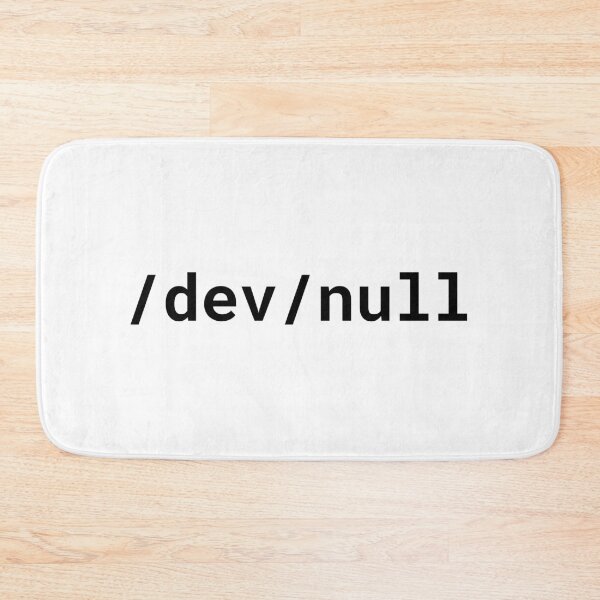 Item preview, /dev/null Funny Black Text Design for Linux/Unix Geeks/Nerds designed and sold by geeksta.