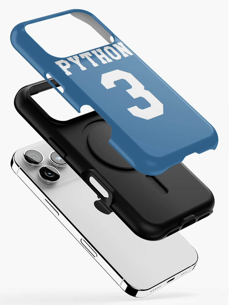 Thumbnail 2 of 4, iPhone Case, Python 3 - White College Style Design for Python Programmers designed and sold by geeksta.