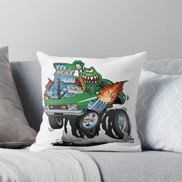 Item preview, Seventies Green Hot Rod Funny Car Cartoon designed and sold by hobrath.
