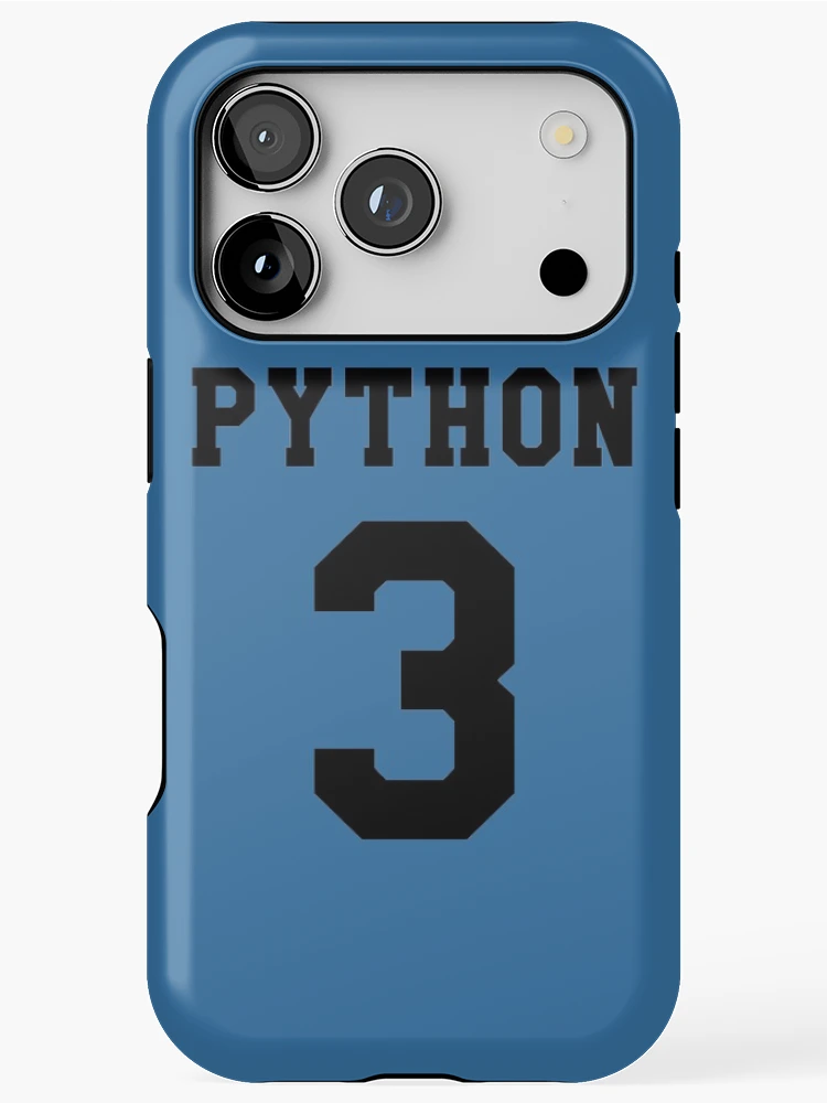Thumbnail 1 of 4, iPhone Case, Python 3 - Black College Style Design for Python Programmers designed and sold by geeksta.