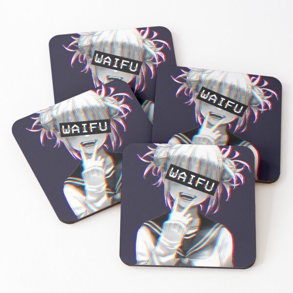Toga Waifu Coasters (Set of 4)
