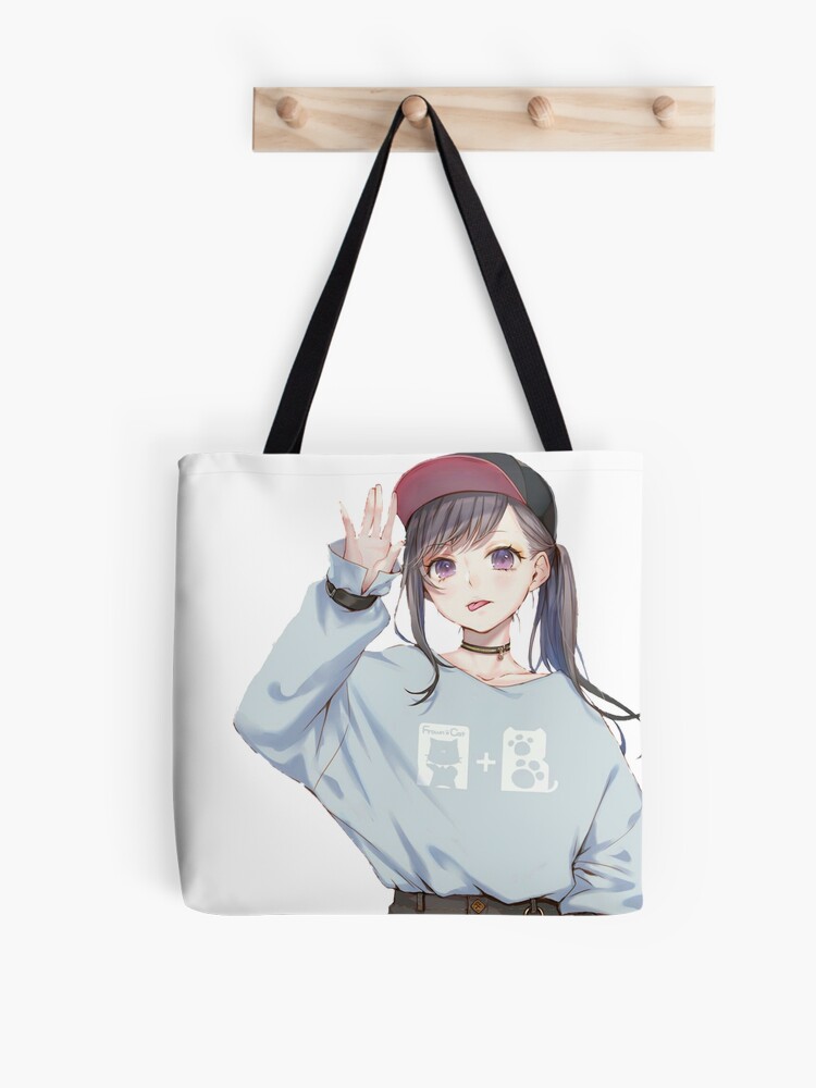 ANIME GIRL AESTHETIC HOODIE Drawstring Bag for Sale by Chaotika9