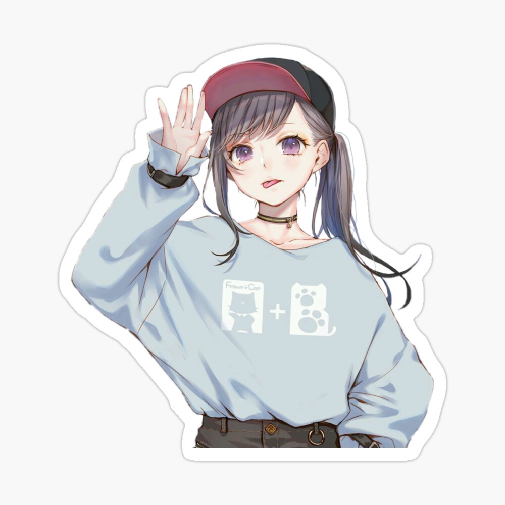 Cute anime girl discount hoodie