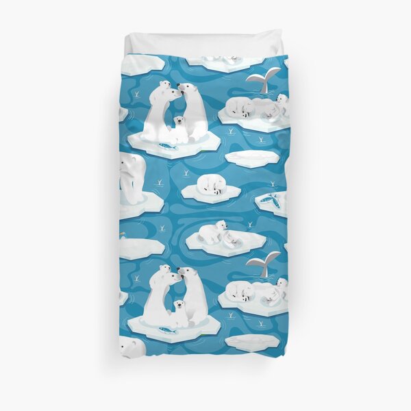 Endangered animals - Polar bear Duvet Cover