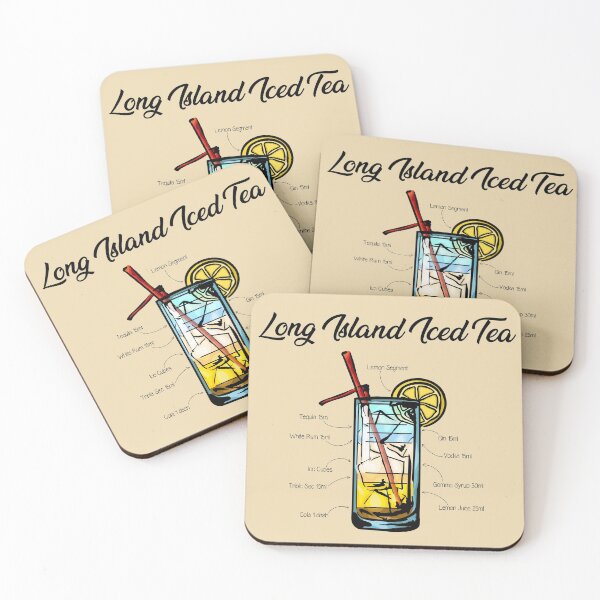 Item preview, Long Island Iced Tea Cocktail Recipe designed and sold by HuckleberryArts.