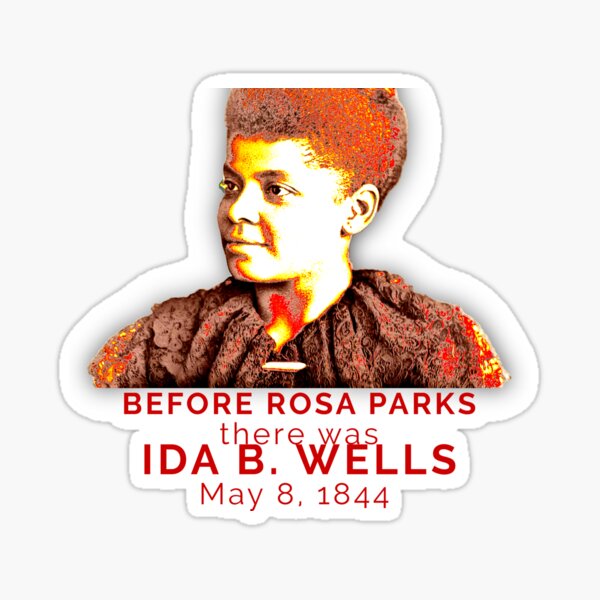 Vista previa del artículo con la obra «IDA B. Wells se negó a renunciar a su asiento», diseñado y vendido por Heritage Haven Designs.