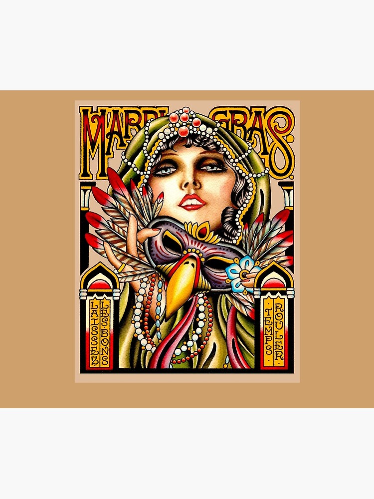 MARDI GRAS; Vintage New Orleans Art Deco Print by posterbobs