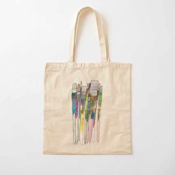 Paintbrushes Cotton Tote Bag