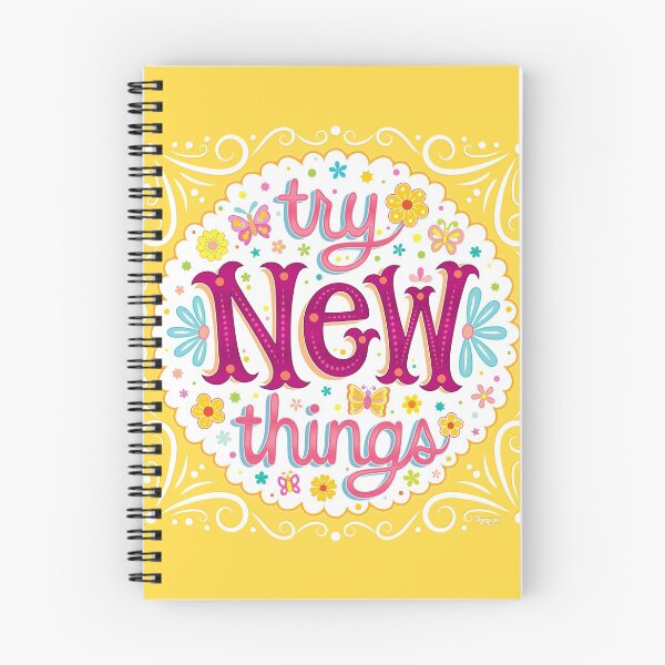 Item preview, Try New Things - Colorful Hand-Lettering Mantra Art by Thaneeya McArdle designed and sold by Thaneeya McArdle.