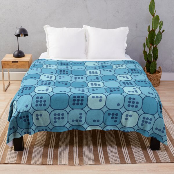 Item preview, Denim Blue Mid Century Modern Sequential Dot Boxes designed and sold by Elsy's Art.