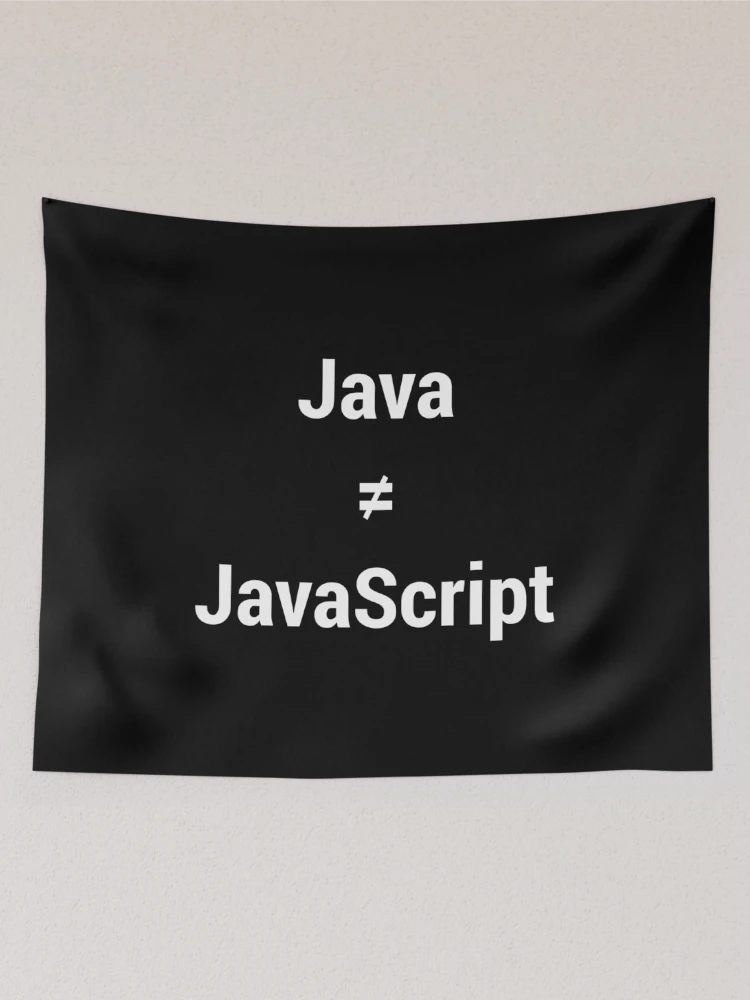 Thumbnail 2 of 3, Tapestry, Java is not JavaScript Annoyed Programmer/Developer White Text designed and sold by geeksta.
