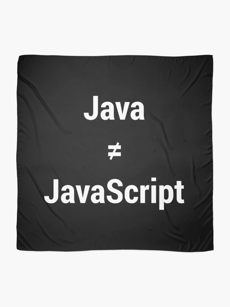 Thumbnail 2 of 3, Scarf, Java is not JavaScript Annoyed Programmer/Developer White Text designed and sold by geeksta.