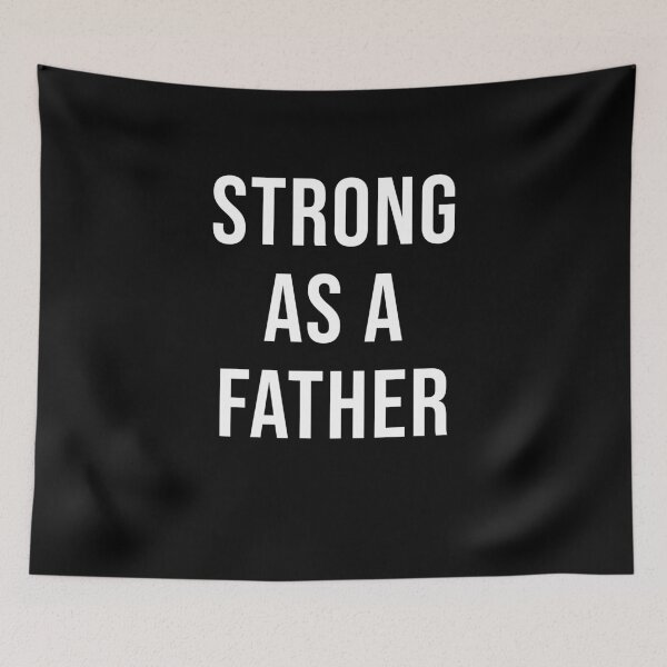 Item preview, Strong as a Father Tshirt Dad Workout Fathers Day Fitness designed and sold by JoDesignLab.