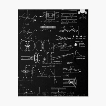 #Physics #Formula Set #PhysicsFormulaSet #FormulaSet Art Board Print