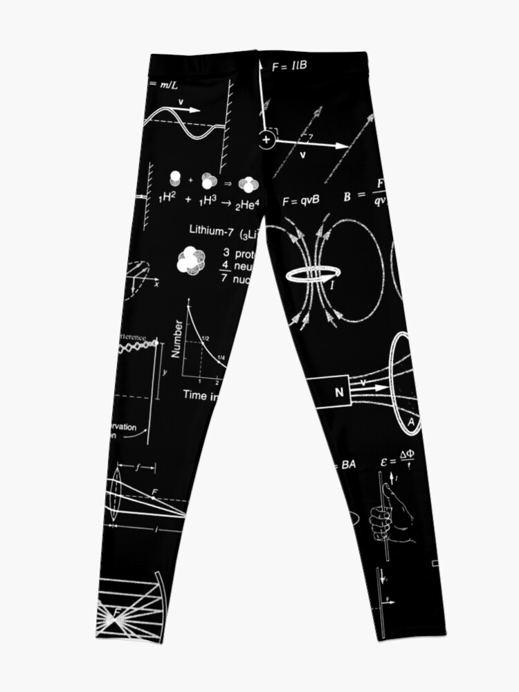 Alternate view of #Physics #Formula Set #PhysicsFormulaSet #FormulaSet Leggings