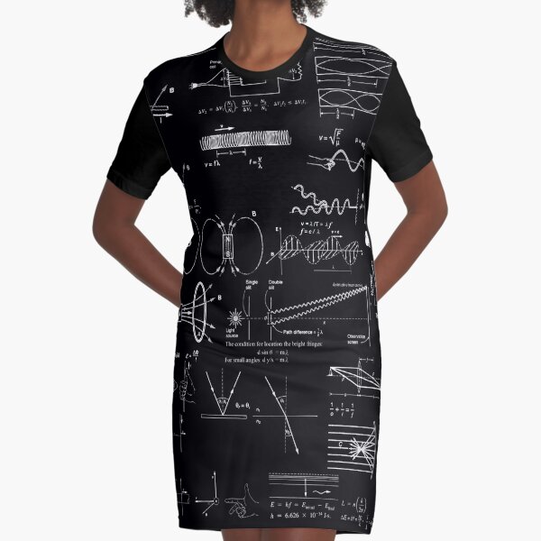 #Physics #Formula Set #PhysicsFormulaSet #FormulaSet Graphic T-Shirt Dress