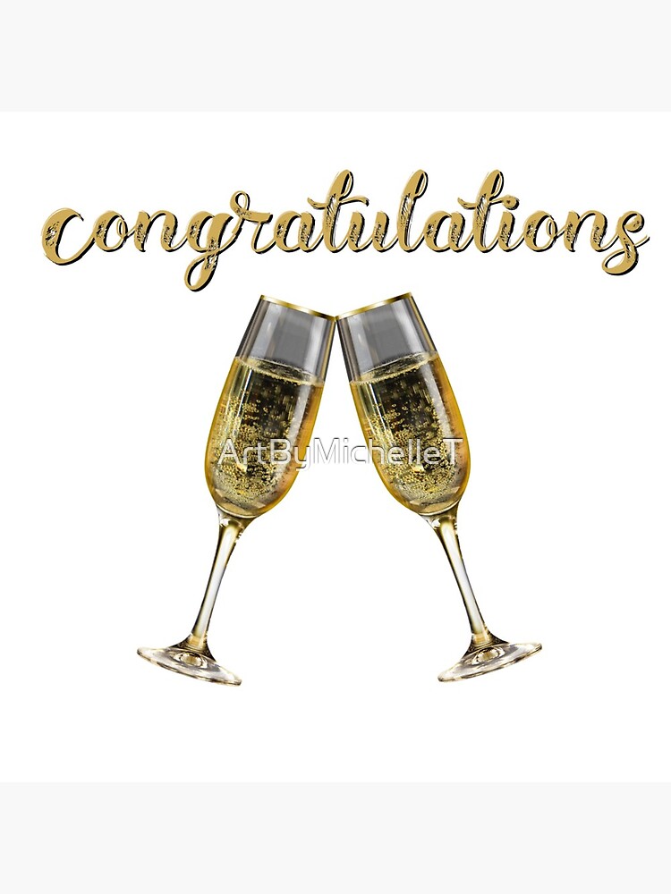 Champagne Toast To You Congratulations Card