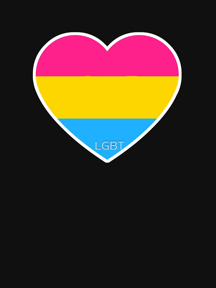 Pansexual Heart Flag T Shirt For Sale By Lgbt Redbubble Pansexual T Shirts Omnisexuality