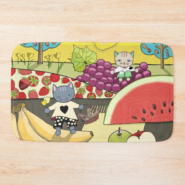 Item preview, "Cats in the Land of Fruits and Nuts" designed and sold by StairiArt.