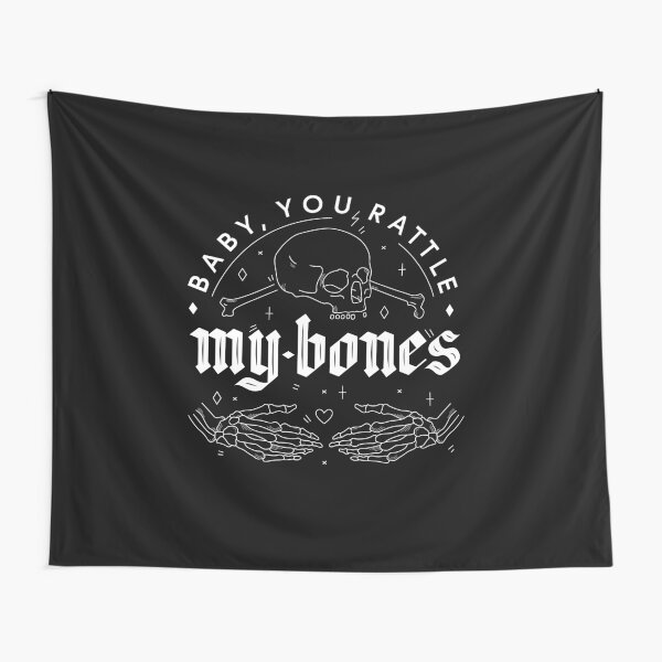 Baby, You Rattle My Bones - Halloween love confession Tapestry