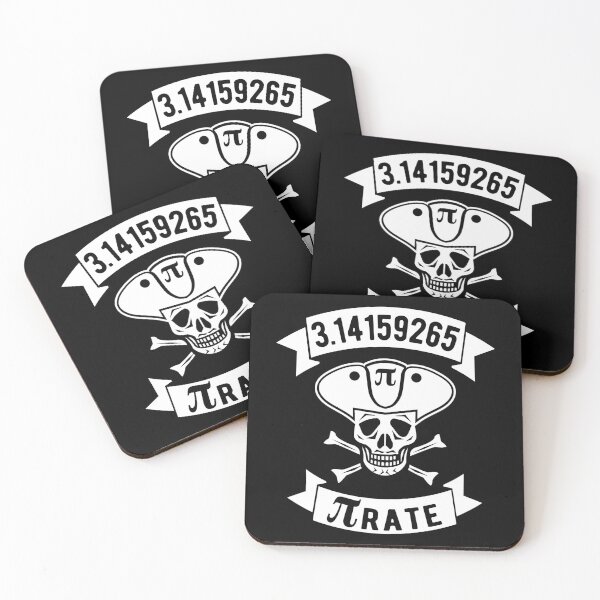 Item preview, Math Pirate - White Design with Skull, Hat & Bones designed and sold by geeksta.
