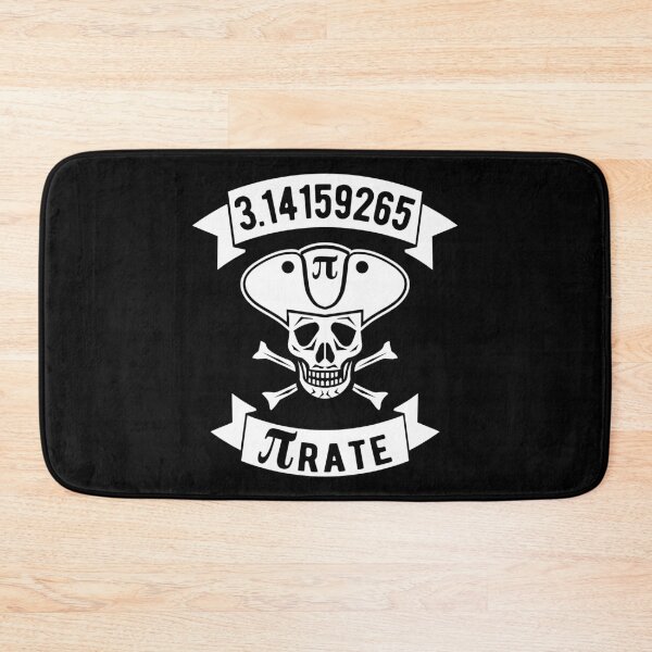 Item preview, Math Pirate - White Design with Skull, Hat & Bones designed and sold by geeksta.