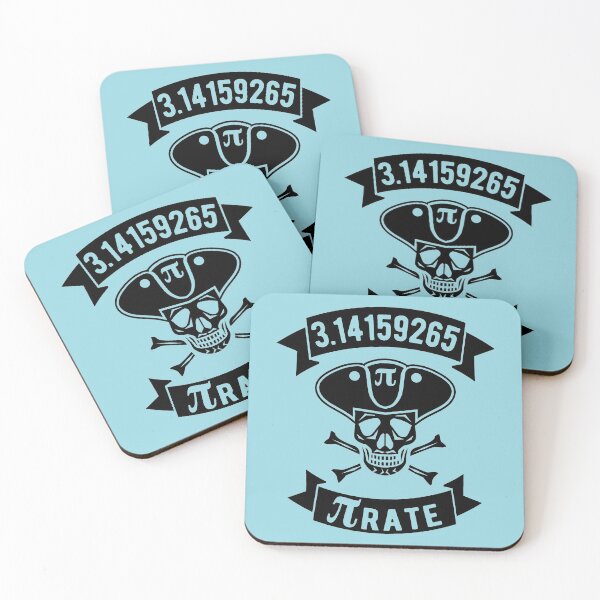 Item preview, Math Pirate - Black Design with Skull, Hat & Bones designed and sold by geeksta.