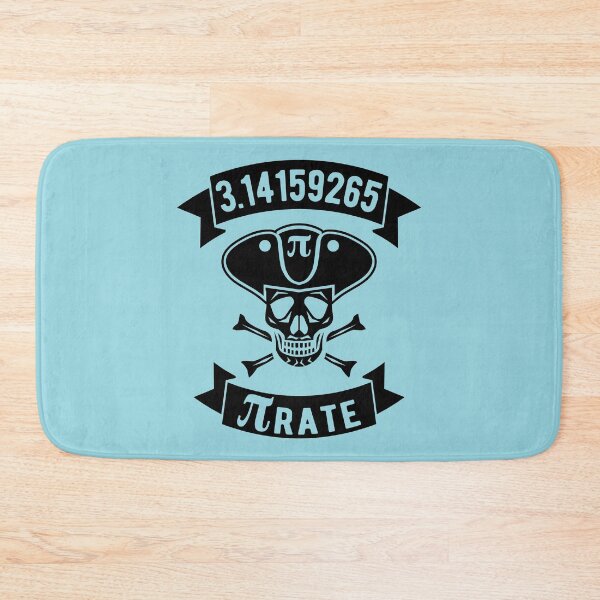 Item preview, Math Pirate - Black Design with Skull, Hat & Bones designed and sold by geeksta.