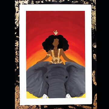 Artwork thumbnail, Queen Riding an Elephant by bjoyousgraphics