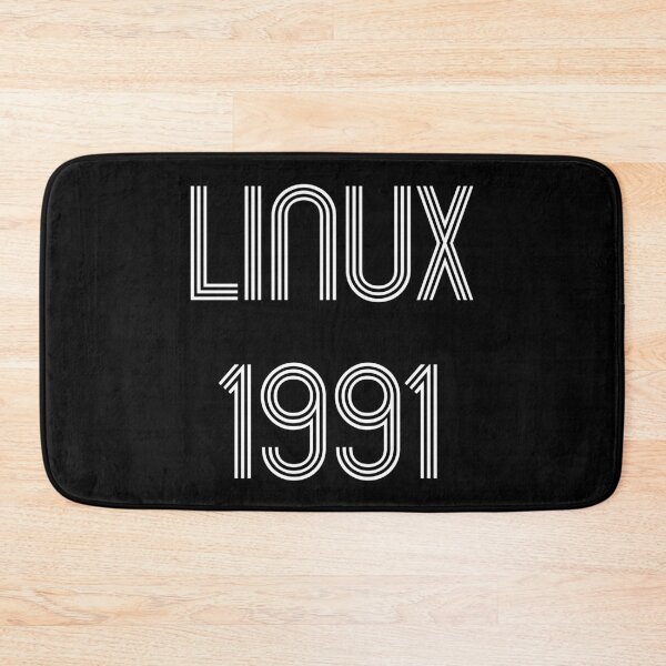 Item preview, Linux 1991 - Initial Release Year White Text Design designed and sold by geeksta.