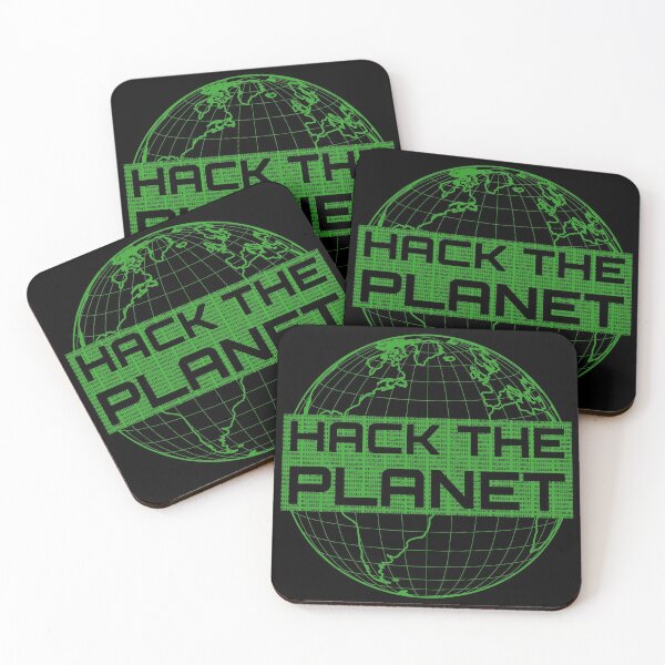 Item preview, Hack the Planet - Green Globe Design for Computer Hackers designed and sold by geeksta.