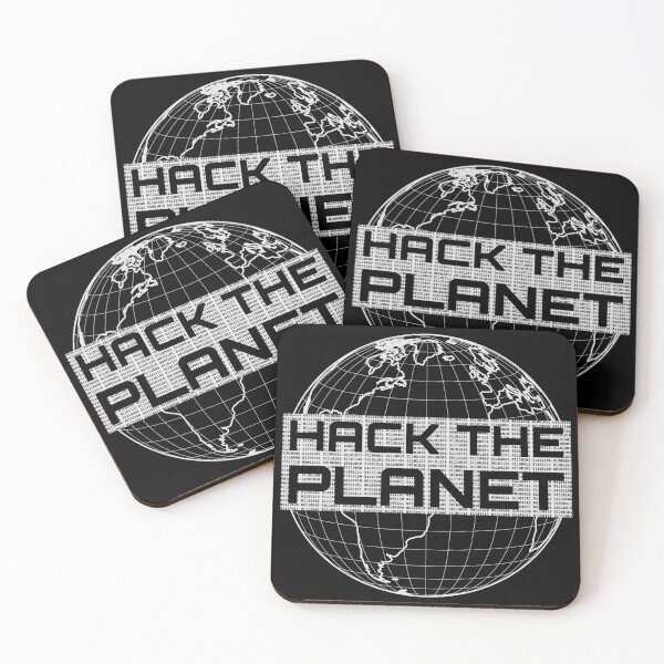 Item preview, Hack the Planet - Light Gray Globe Design for Computer Hackers designed and sold by geeksta.