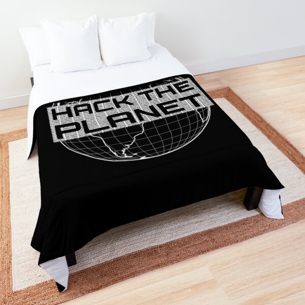 Hack The Planet Dark Gray Globe Design For Computer Hackers