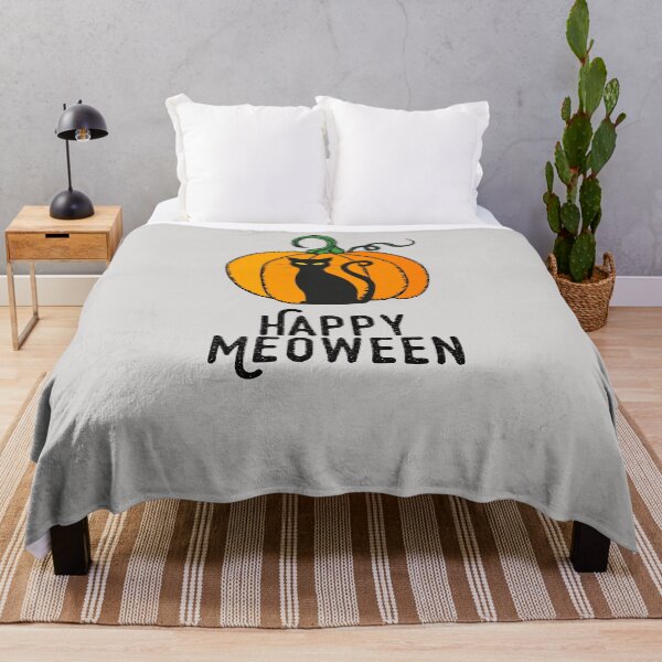 Item preview, Happy Meoween – Halloween Pumpkin Cat  designed and sold by HighBrowDesigns.