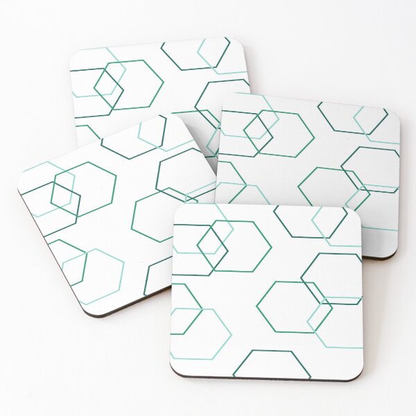 Item preview, Patrón hexagonal abstracto designed and sold by Isha Dibua.