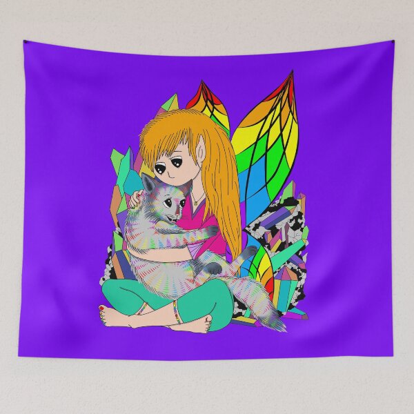 Item preview, Rainbow quartz crystal fairy designed and sold by Melanie Jeyakkumar.