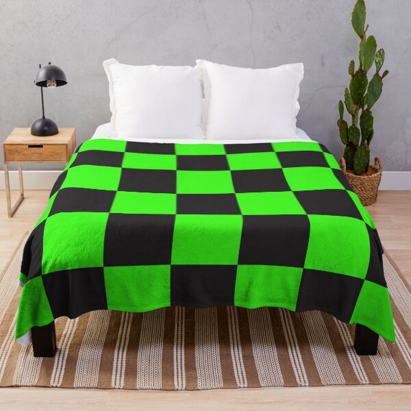 Item preview, Neon Green & Black Checkerboard New Wave Punk Pattern designed and sold by Bill Shearer.