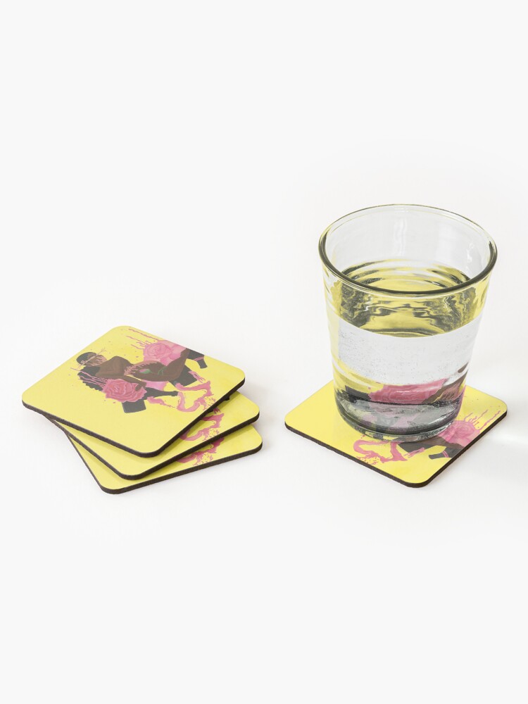 Thumbnail 2 of 5, Coasters (Set of 4), Rose designed and sold by bjoyousgraphics.