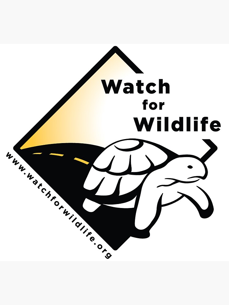 "Watch For Wildlife Large" Sticker By CaribbeanBoas | Redbubble