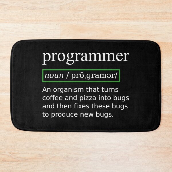 Item preview, True Programmer Definition Design Turning Coffee into Bugs designed and sold by geeksta.