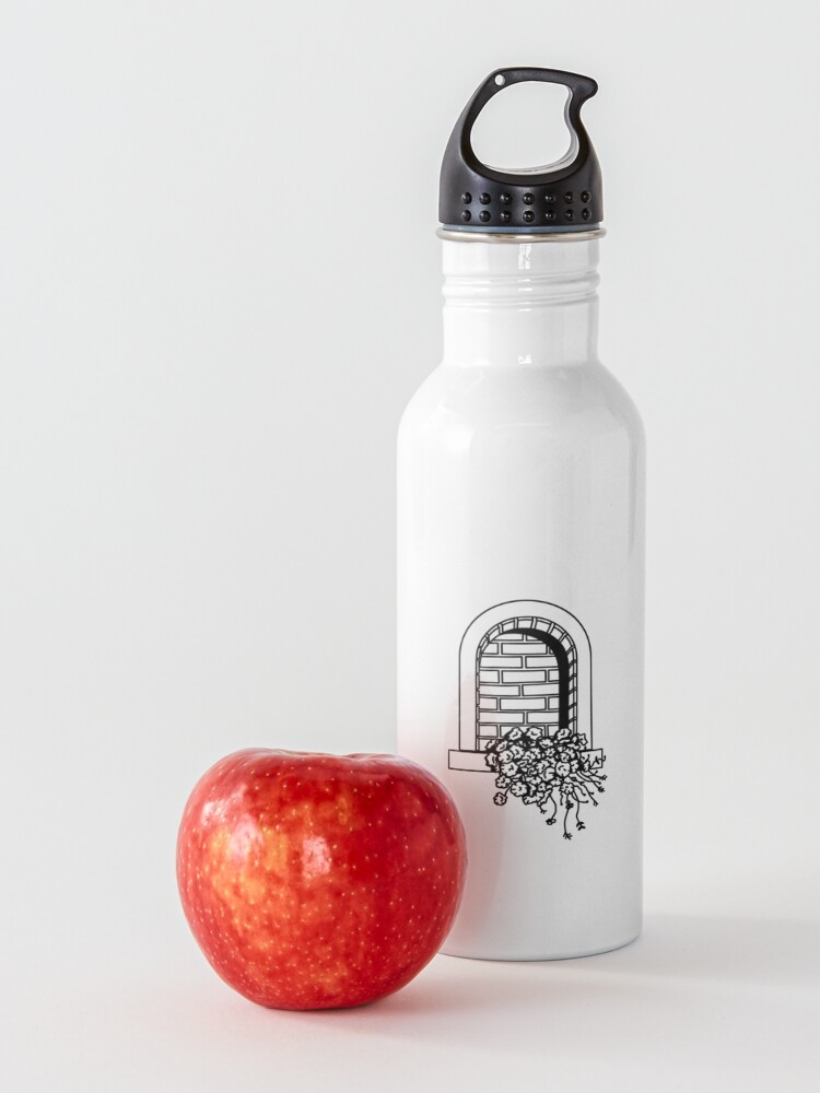Alternate view of Bricks and Flowers Flash Water Bottle