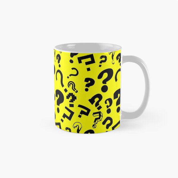 Item preview, IDK What The Question Mark Yellow & Black Pattern designed and sold by Bill Shearer.