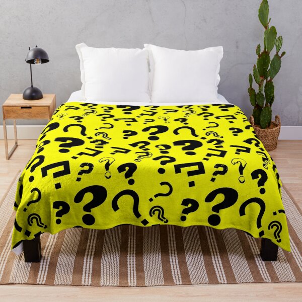 Item preview, IDK What The Question Mark Yellow & Black Pattern designed and sold by Bill Shearer.