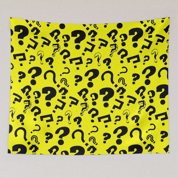 Item preview, IDK What The Question Mark Yellow & Black Pattern designed and sold by Bill Shearer.