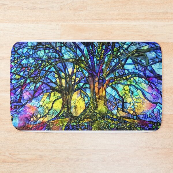 Item preview, Stained Glass Trees designed and sold by Peggy Collins.